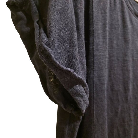 Madewell Womens Black Linen Peplum Top Size XL - Picture 8 of 11